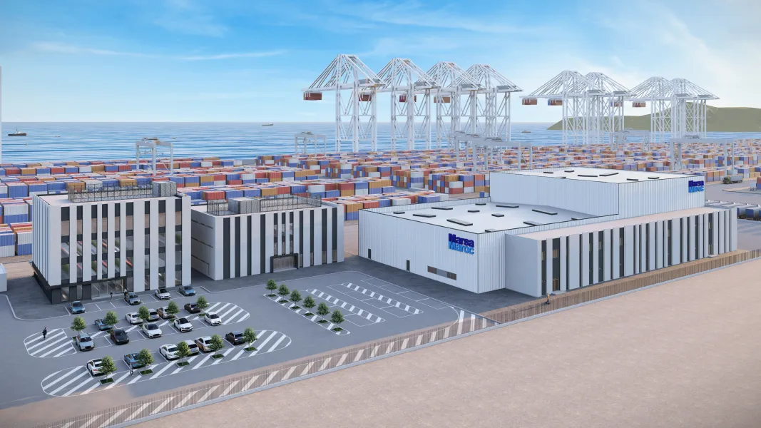 Rendu 3D de la façade MARSA MAROC